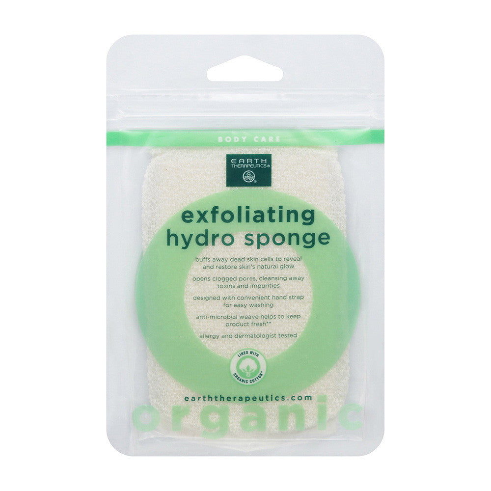 Earth Therapeutics Cotton Exfoliating Hydro Sponge, 1 Ea
